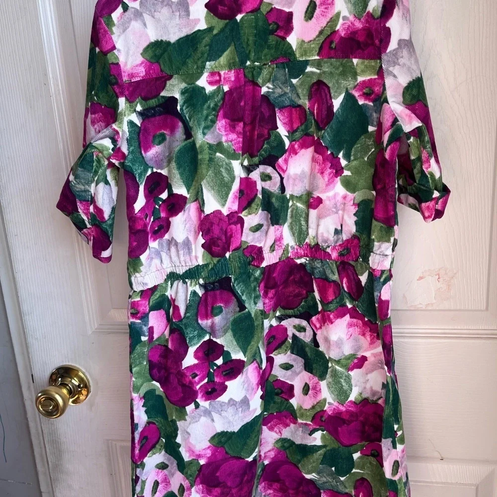 Gymboree Floral Dress with Pink and Green